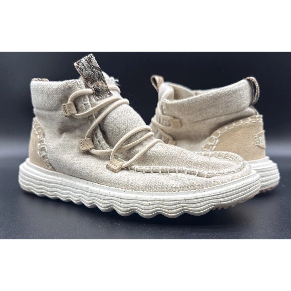 Hey Dudes Reyes Boot Light Grey Womens 8